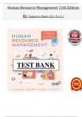 Human Resource Management &ndash; Nankervis 11th Edition &lpar;Chapters 1&ndash;11&rpar; &ndash; Test Bank Questions with Answers