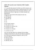 AAPC CRC practice exam 3 Questions With Complete Solutions