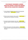 STATIONARY ENGINEER LICENSE  PRACTICE GRADE 4 EXAM 2025 BRAND  NEW ACTUAL EXAM WITH ANSWERS&period; 