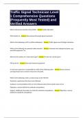 Traffic Signal Technician Level 1 Comprehensive Questions &lpar;Frequently Most Tested&rpar; and Verified Answers