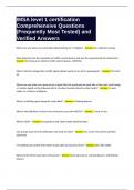 IMSA level 1 certification Comprehensive Questions &lpar;Frequently Most Tested&rpar; and Verified Answers