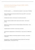 Human physiology Exam With 100&percnt; Correct Answers