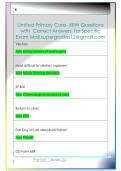 Limited Primary Care- 68W Questions  with  Correct Answers  for Specific  Exam Mail supergrades12&commat;gmail&period;com