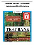 Theory and Practice of Counseling and Psychotherapy 10th Edition Test Bank Corey