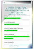 Mandalyn Academy Master  Esthetician State Written Review  Questions with  Correct Answers  for  Specific Exam Mail  supergrades12&commat;gmail&period;com 