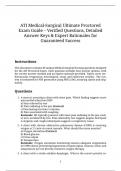 ATI Med Surg Proctored Exam Pack &ndash; Realistic Test Questions with Correct Verified Answers for Guaranteed Passing