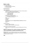 Dosage & Medication Administration Final Exam Notes &lpar;Module 1-7&rpar;
