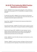 NJ & NY Port Authority SIDA Practice Questions and Answers&period;