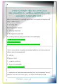MENTAL HEALTH HESI TEST BANK 2025  GUARANTEED A&plus; ACTUAL QUESTIONS AND  ANSWERS&comma; COMPLETE 100&percnt;