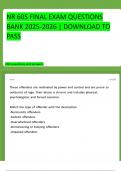 NR 605  &vert; FINAL EXAM &vert;  QUESTIONS BANK  &vert; 2025-2026  &vert; DOWNLOAD TO PASS