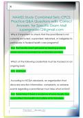 NAMSS Study Combined Sets&colon; CPCS  Practice Q&A Questions with  Correct  Answers  for Specific Exam Mail  supergrades12&commat;gmail&period;com