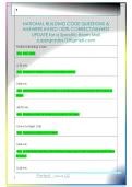 NATIONAL BUILDING CODE QUESTIONS &  ANSWERS RATED 100&percnt; CORRECT&sol;NEWEST  UPDATE for a Specific Exam Mail  supergrades12&commat;gmail&period;com 