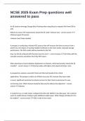 NCSE 2025 Exam Prep questions well answered to pass
