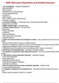 NUR 180 exam 2 Questions and Verified Answers