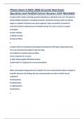 Pharmacology Exam 4 &ndash; 2025&ndash;2026 &ndash; Verified Real Questions and Correct NCLEX-Style Answers for Nursing Students