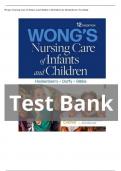 TEST BANK Wongs Nursing Care of Infants and Children 12th Edition by Marilyn J&period; Hockenberry