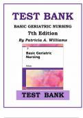 Test Bank for Basic Geriatric Nursing 7th Edition By Patricia A&period; Williams