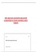  NDFS 100 EXAM 1 QUESTIONS 202526 WITH GUARANTEED ACCURATE ANSWERS &vert;LATEST VERSION 