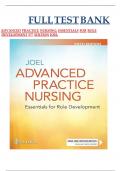 NURS 5002&colon; Advanced Practice Nursing&colon; Essentials for Role Development 5th Edition Joel Test Bank