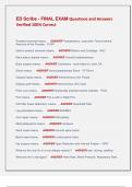 ED Scribe - FINAL EXAM Questions and Answers  Verified 100&percnt; Correct