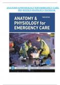TEST BANK For Anatomy and Physiology for Emergency Care&comma; 3rd Edition By Bledsoe&vert; Verified Chapter's 1 - 20 &vert; Complete