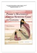 TEST BANK FOR MATERNAL CHILD NURSING CARE 3RD CANADIAN EDITION BY KEENAN LINDSAY VERIFIED CHAPTERS  1 - 25 GRADED A&plus;