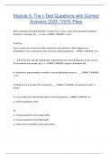 Module 5&colon; The t-Test Questions with Correct Answers 2025 &vert;100&percnt; Pass