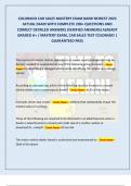 COLORADO CAR SALES MASTERY EXAM BANK NEWEST 2025  ACTUAL EXAM WITH COMPLETE 200&plus; QUESTIONS AND  CORRECT DETAILED ANSWERS &lpar;VERIFIED ANSWERS&rpar; ALREADY  GRADED A&plus; &sol; MASTERY EXAM&comma; CAR SALES TEST COLORADO &vert;  GUARANTEED PASS