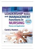 Test Bank For Leadership Roles and Management Functions in Nursing Theory and Application 11th Edition By Bessie L&period; Marquis&comma; Carol Jorgensen Huston&vert;&vert;ISBN NO&colon;10&comma;1975193067&vert;&vert;ISBN NO&colon;13&comma;978-1975193065&vert;&vert;All Chapters&vert;&vert;Complete Guide A&plus;