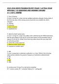 2025-2026 NR293 PHARMACOLOGY EXAM 1&vert;ACTUAL EXAM WITH REAL 110 QUESTIONS AND ANSWERS&vert;GRADED A&plus;&vert;100&percnt; VERIFIED