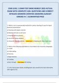 CWB LEVEL 1 EXAM TEST BANK NEWEST 2025 ACTUAL  EXAM WITH COMPLETE 100&plus; QUESTIONS AND CORRECT  DETAILED ANSWERS &lpar;VERIFIED ANSWERS&rpar; ALREADY  GRADED A&plus; &vert; GUARANTEED PASS