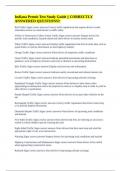 Indiana Permit Test Study Guide &vert;&vert; CORRECTLY ANSWERED QUESTIONS&excl;&excl;