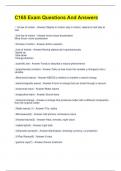 C165 Exam Questions And Answers
