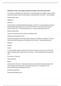  Cancer and oncology nursing exam questions and answers fully solved