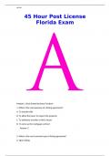 45 Hour Post License Florida Exam Questions And  Answers&lpar; Verified Answers&rpar;