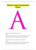 Illinois Seed Treatment Exam Questions And Correct Answers &period;Graded A&plus;
