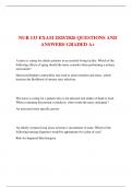 NUR 133 EXAM 2025&sol;2026 QUESTIONS AND ANSWERS GRADED A&plus;