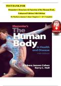 TEST BANK FOR Memmler's Structure & Function of the Human Body&comma; Enhanced Edition 14th Edition By Barbara Janson Cohen Chapters 1 - 25 &sol; Complete
