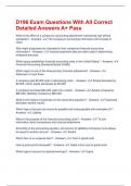 D196 Exam Questions With All Correct Detailed Answers A&plus; Pass