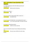 HSC 110 Kahoot Exam Questions And Answers&period;docx