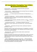 US Constitution Exemption Test &lpar;UGA&rpar; &vert;88 Answered Questions