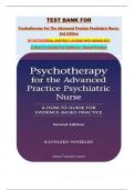 TEST BANK FOR Psychotherapy For The Advanced Practice Psychiatric Nurse&comma; 2nd Edition