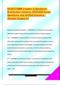 RCDD&sol;TDMM Chapter 4&rpar; Backbone  Distribution Systems 2025&sol;2026 Exam  Questions and Verified Answers &vert;  Already Graded A&plus;