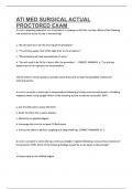 ATI MED SURGICAL ACTUAL  PROCTORED EXAM
