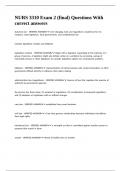NURS 3310 Exam 2 &lpar;final&rpar; Questions With correct answers&period;