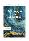 Samenvatting Psychologie en sociologie&comma; diversiteit&comma; houding en gedrag