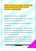 RCDD EXAM PACKAGE DEAL QUESTIONS AND VERIFIED DETAILED ANSWERS &vert; 100&percnt; GUARANTEED PASS &vert; ALREADY GRADED A&plus;