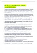RIOS SALADO BIO202 EXAM 1 CORRECT 100&percnt;