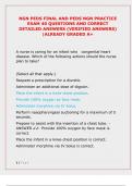 NGN Pediatrics Final & Practice Exam &vert; 2025 Edition &vert; 40 Verified Clinical Judgment Questions with Correct Answers and Rationales &vert; A&plus; Graded