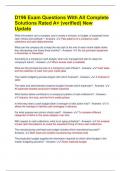 D196 Exam Questions With All Complete Solutions Rated A&plus; &lpar;verified&rpar; New Update